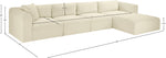 Shaggy - 4 Piece Modular Sectional