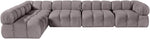 Orin - Velvet 5 Piece Modular Sectional