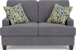 Moxy - Fabric Loveseat, T-Shaped Seat Cushion