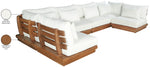 Mirella - 6 Piece Water Resistant Fabric Upholstered Outdoor Patio Modular Sectional