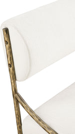 Bastille - Upholstered Dining Side Chair (Set of 2) - Brass Frame