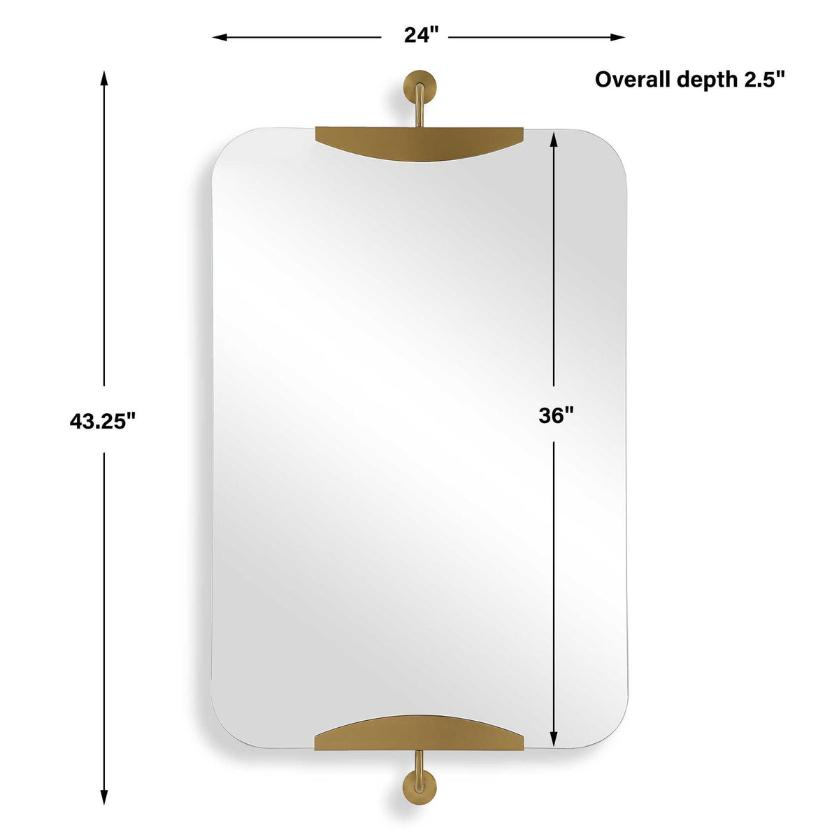 Outstanding - Mirror - Brass