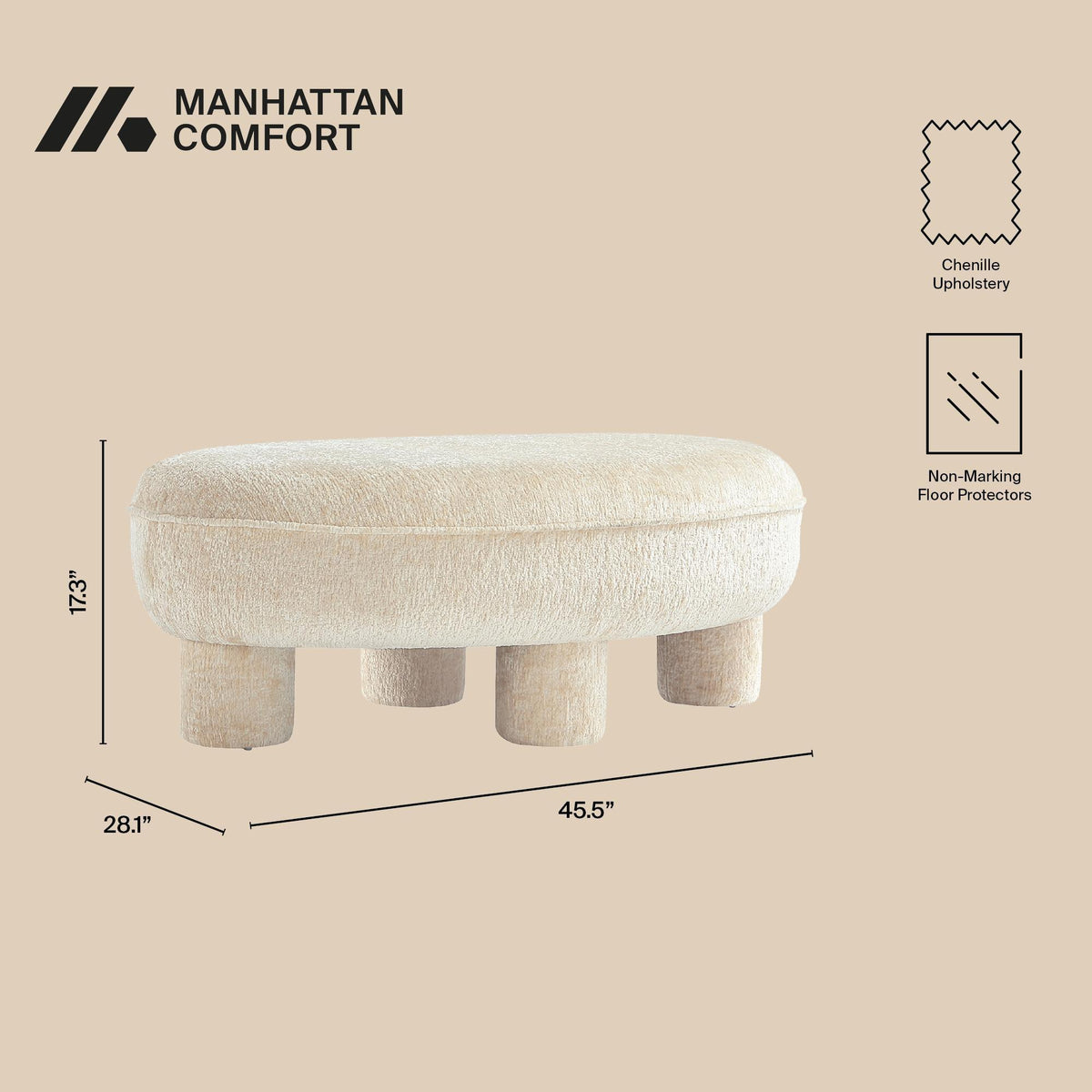 Manhattan Tribeca - Accent Ottoman
