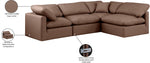 Indulge - Faux Leather 4 Piece Modular Sectional