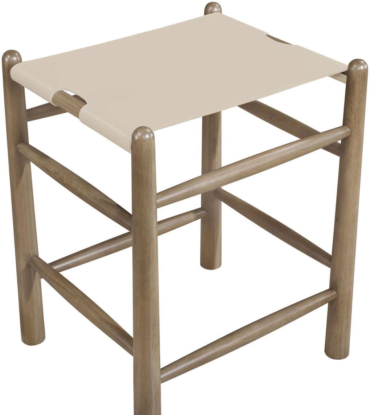 Santos - Backless Counter Stool With Stained Brown Base