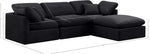 Indulge - Velvet 4 Piece Modular Sectional With Chaise