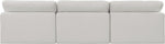 Comfy - Linen Modular Armless Sofa 3 Seats
