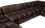 Orin - U-Shaped Velvet 6 Piece Modular Sectional