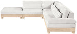 Turin - Chenille Fabric Upholstered Modular Sectional - White