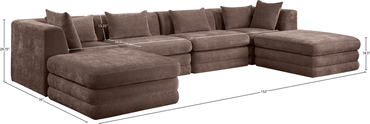 Stellar - 6 Piece Upholstered Modular Sectional
