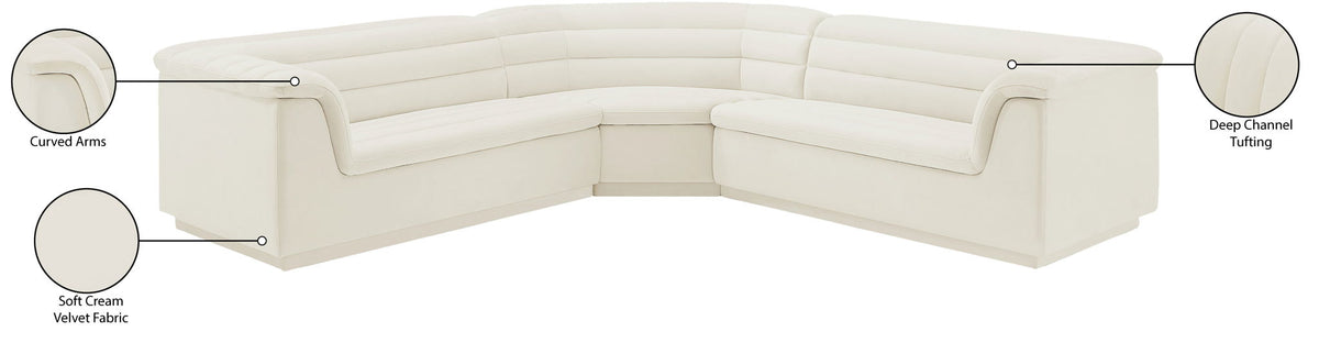 Cascade - Velvet Modular Sectional