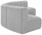 Arc - Boucle Fabric 5 Piece U-Shaped Modular Sofa