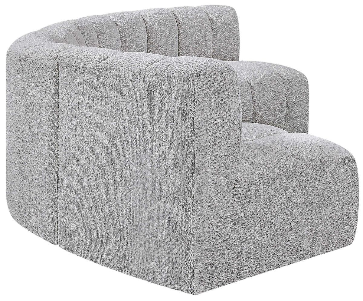 Arc - Boucle Fabric 5 Piece U-Shaped Modular Sofa