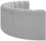 Arc - Boucle Fabric 4 Piece U-Shaped Modular Sofa