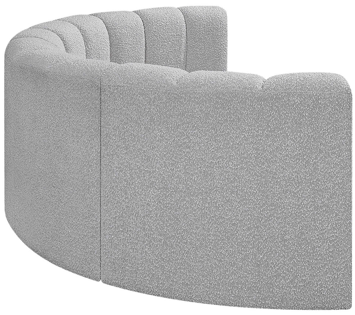 Arc - Boucle Fabric 4 Piece U-Shaped Modular Sofa