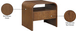 Giada - Solid Wood And Veneer Nightstand