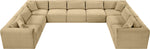 Shaggy - Fabric 9 Piece Modular U-Shaped Sectional