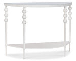 Melange - On The Bright Side Demilune Console - White