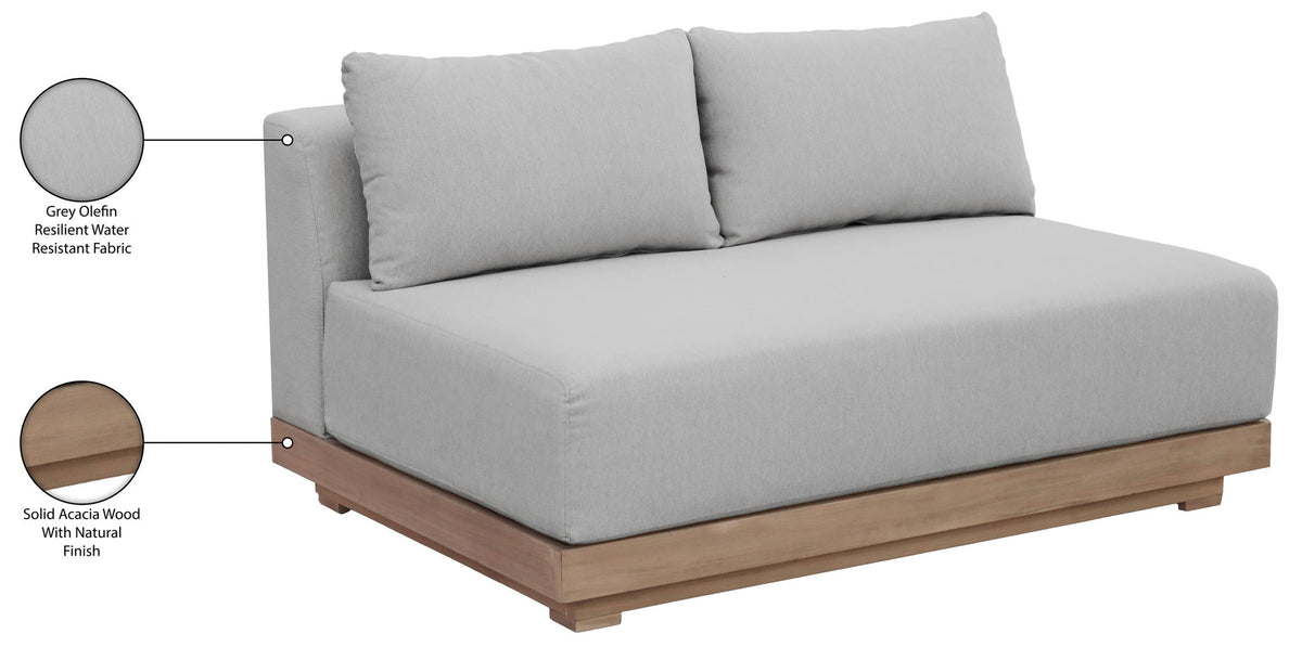 Solace - Olefin Performance Fabric Outdoor Patio Modular Loveseat