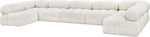 Ames - 7 Piece Boucle Fabric Modular Sectional