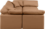 Indulge - Faux Leather 6 Piece Modular Sectional