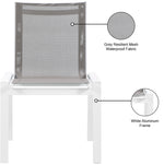 Nizuc - Outdoor Patio Dining Chair With White Frame (Set of 2)