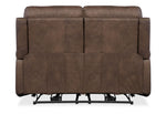 MS - Duncan Power Loveseat With Power Headrest & Lumbar - Dark Brown