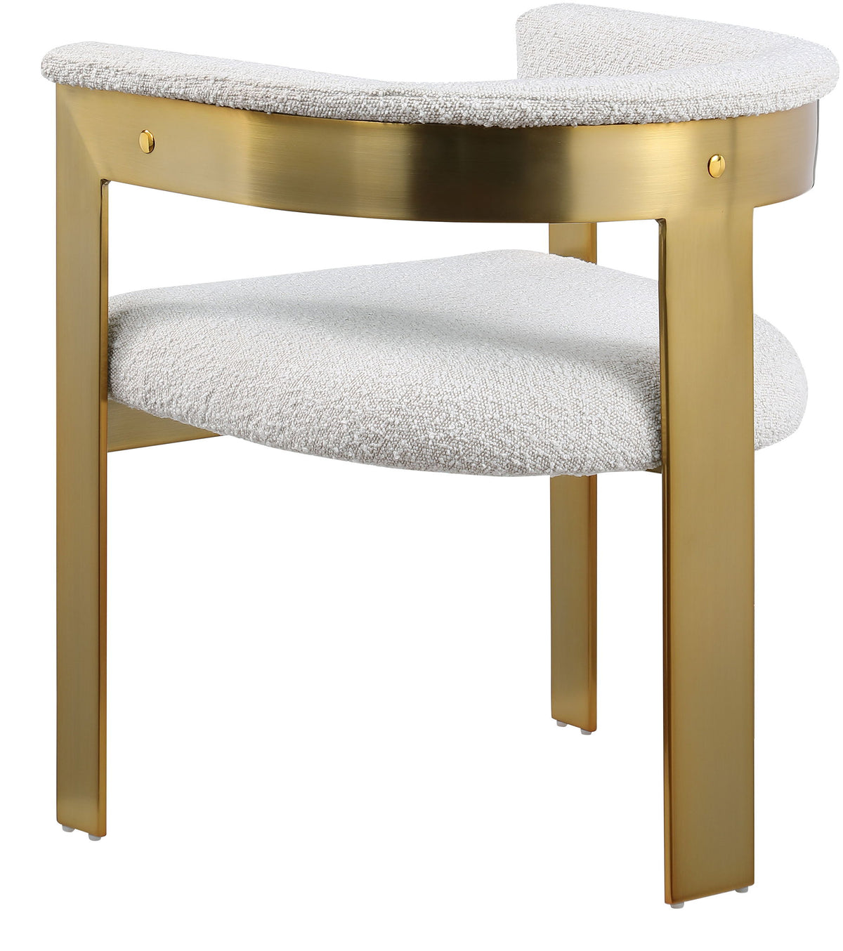 Romeo - Boucle Dining Chair With Gold Base (Set of 2)