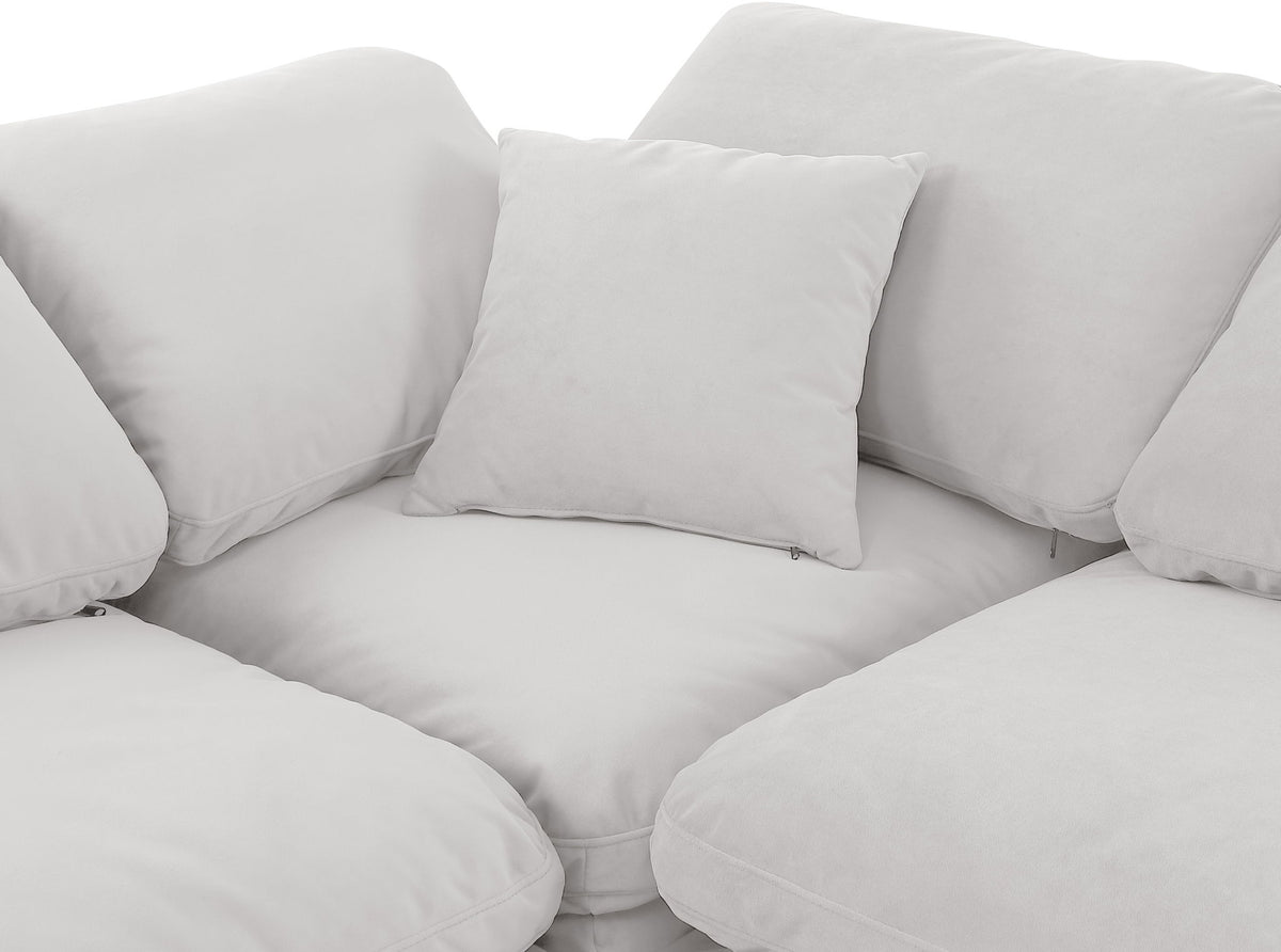 Indulge - Velvet 5 Piece Modular Sectional