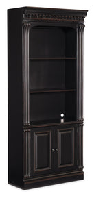 Telluride - Bunching Bookcase (With Doors) - Black