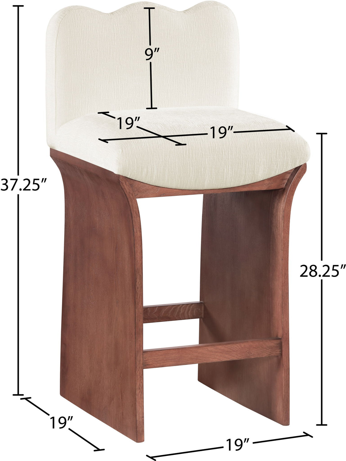 Shaw - Counter Stool - Walnut Base