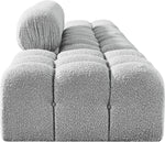 Ames - 4 Piece Boucle Upholstered Modular Sofa With 2 Backless Seats