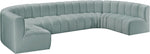 Arc - Faux Leather Modular U-Shaped Sectional