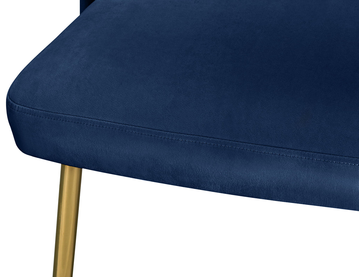 Logan - Dining Chair (Set of 2) - Gold Legs