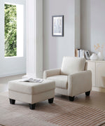 Dallas - Ottoman - Ivory