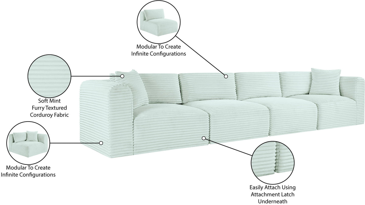 Shaggy - 4 Seat Modular Sofa