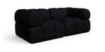 Orin - Velvet Performance Fabric Upholstered 2 Piece Modular Sofa (2 Corner Chairs)