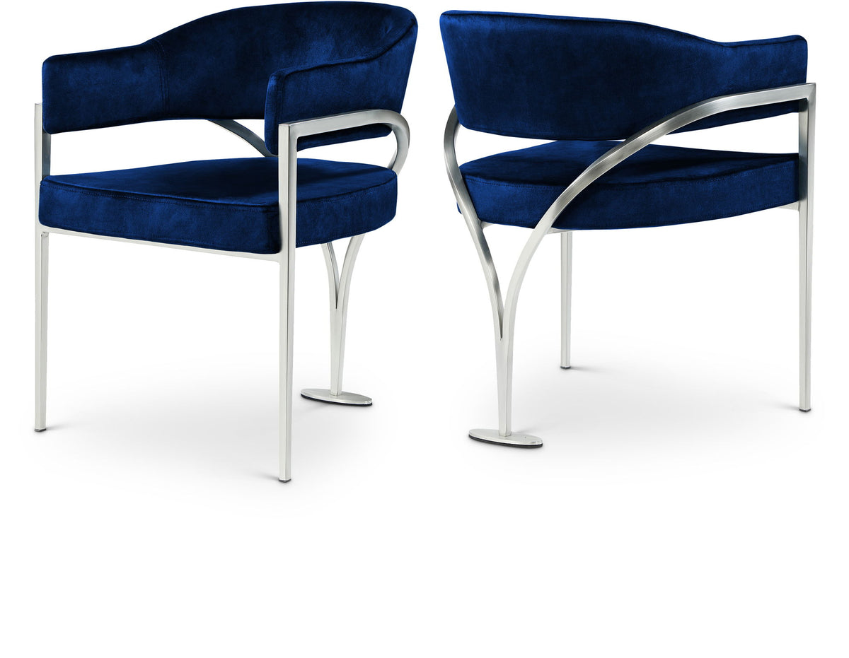 Madelyn - Dining Chair (Set of 2) - Brushed Chrome