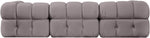 Orin - Velvet Performance Fabric Upholstered 3 Piece Modular Sofa