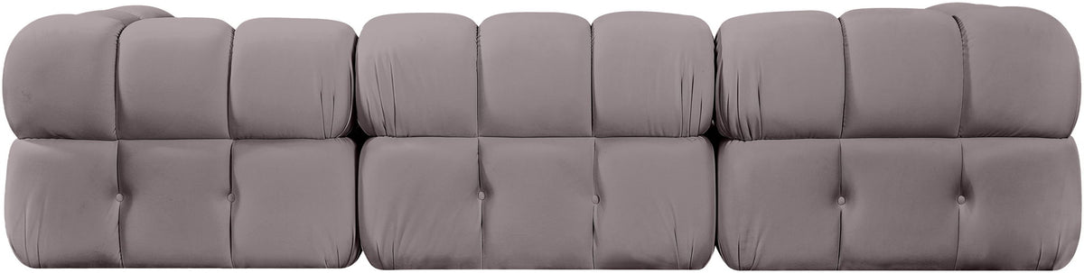 Orin - Velvet Performance Fabric Upholstered 3 Piece Modular Sofa