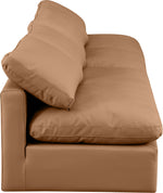 Indulge - Faux Leather 4 Seat Modular Armless Sofa