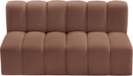 Arc - Faux Leather 2 Seats Modular Sofa