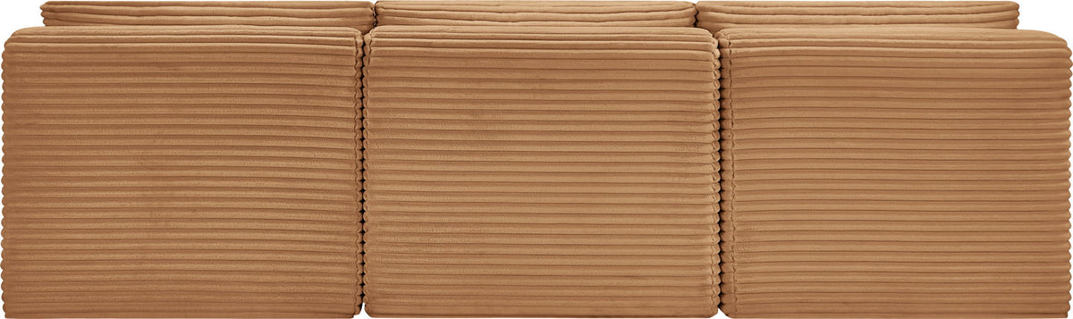 Shaggy - Fabric 3 Seat Modular Armless Sofa