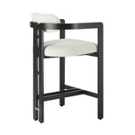 Jazmin - 3-Piece Outdoor Counter Height Bistro Dining Set - White / Black