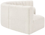 Arc - Boucle Fabric 6 Piece U-Shaped Modular Sofa