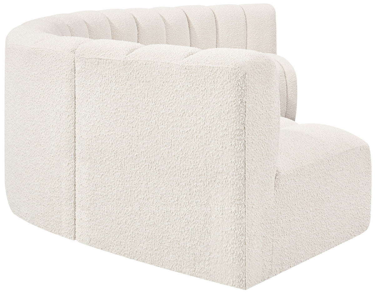 Arc - Boucle Fabric 6 Piece U-Shaped Modular Sofa