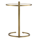 Marbled Pull Up Accent Table - Gold