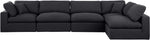 Comfy - 5 Piece Linen Modular Sectional