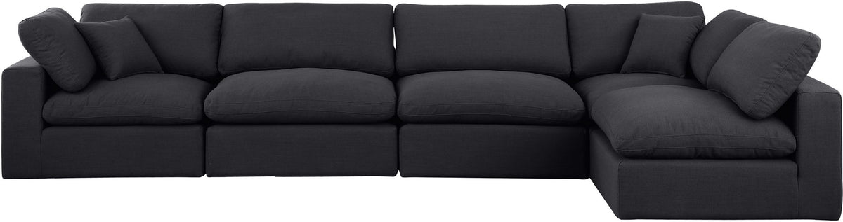 Comfy - 5 Piece Linen Modular Sectional