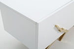 Legend - 87"-Wide Modern White Gold TV Stand by VIG Furniture - View 3